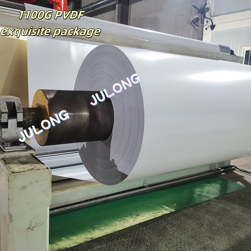 ผ้าเมมเบรนแรงดึง PVDF 1100 กรัม