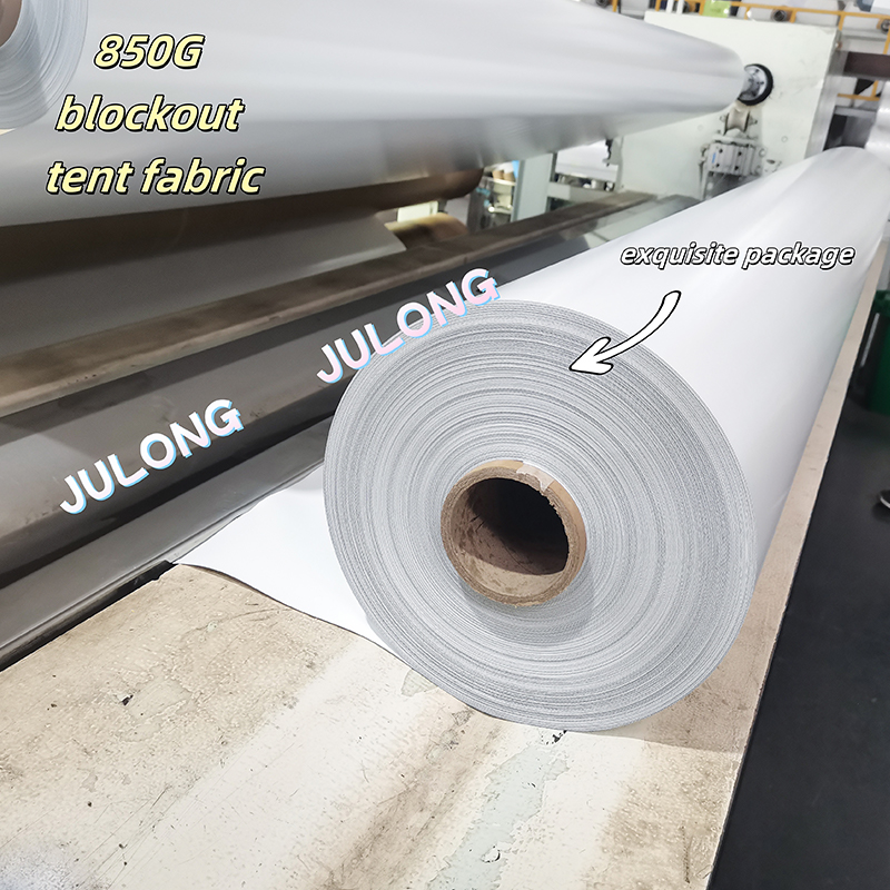 ผ้าเต็นท์ปกคลุมด้วยพีวีซี 850 กรัม